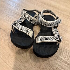 Teva Black and Cream Sandals